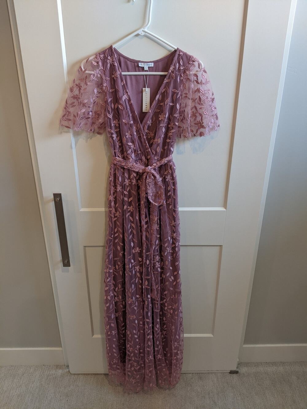 Baltic Born Marseille Embossed Maxi Dress, Small